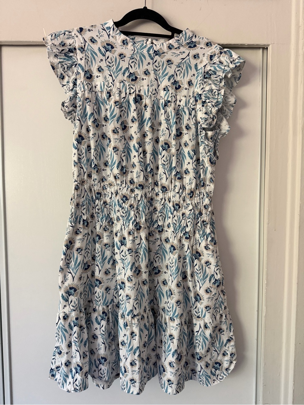 Universal Thread Floral Dress with Blue Floral Print